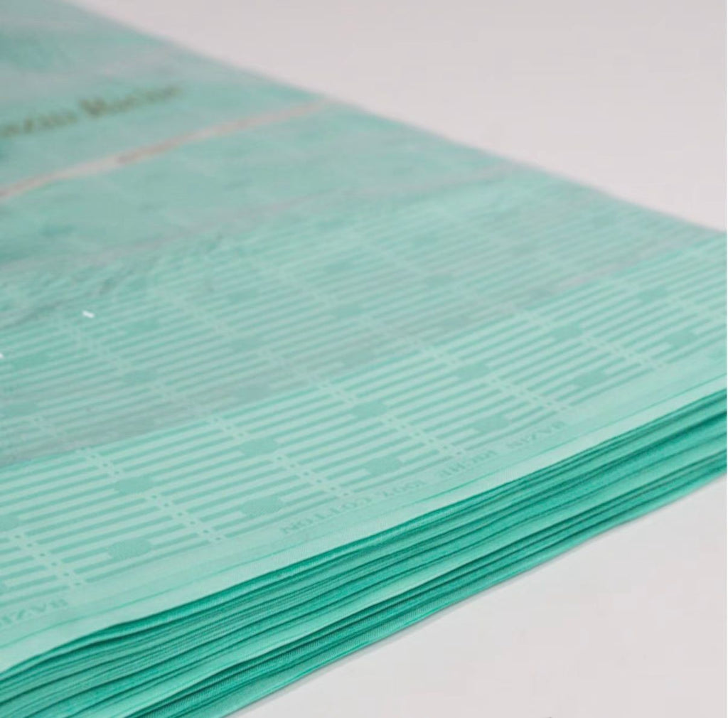 BAZIN RICHE BLEU TURQUOISE MEGA GOLD (PRIX AU METRE)