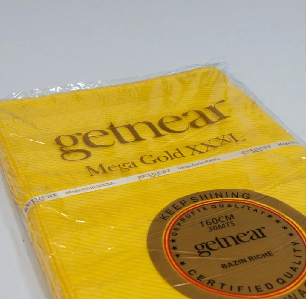BAZIN RICHE JAUNE POUSSIN MEGA GOLD (PRIX AU METRE)