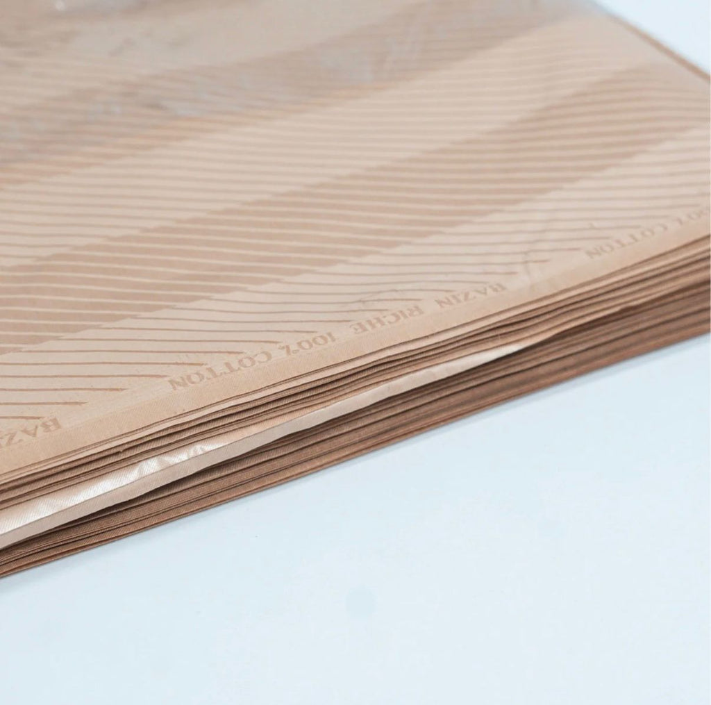 BAZIN RICHE TAUPE MEGA GOLD (PRIX AU METRE)