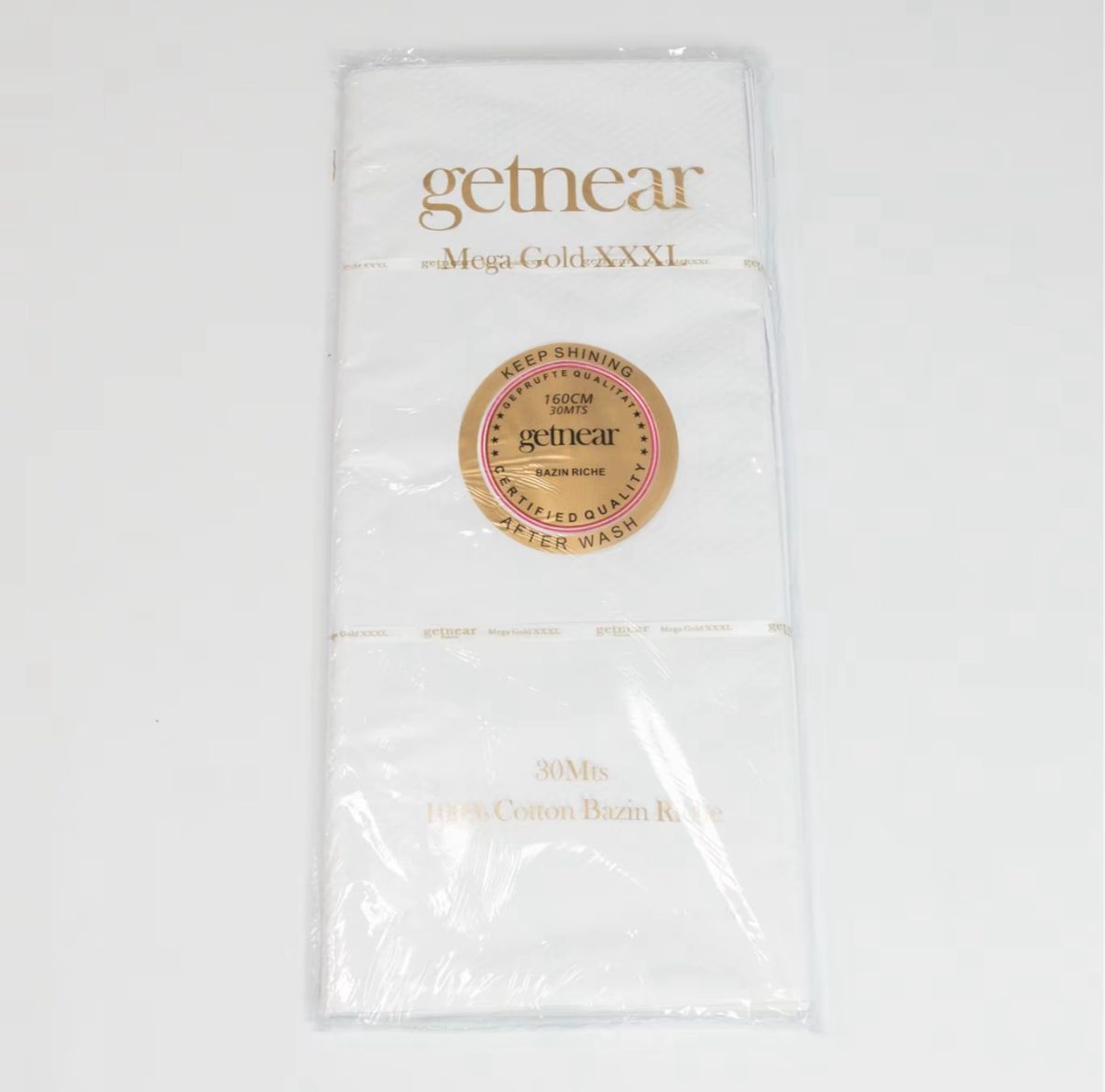 BAZIN RICHE BLANC GIVRE MEGA GOLD (PRIX AU METRE)