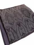PERLAGE + DOUBLURE MARRON / METRE