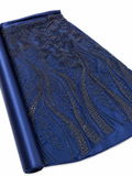 PERLAGE + DOUBLURE BLEU NUIT / METRE